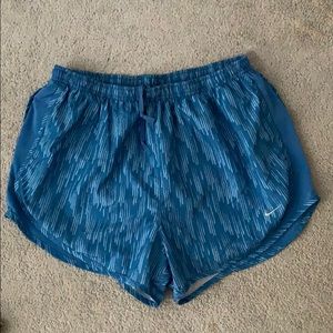 Blue nike shorts